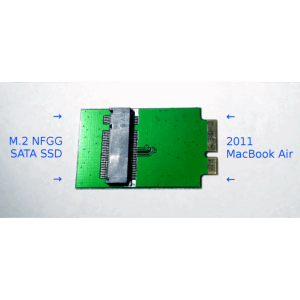 Adaptador M.2 NGFF SSD a Macbook 12 + 6 Pine
