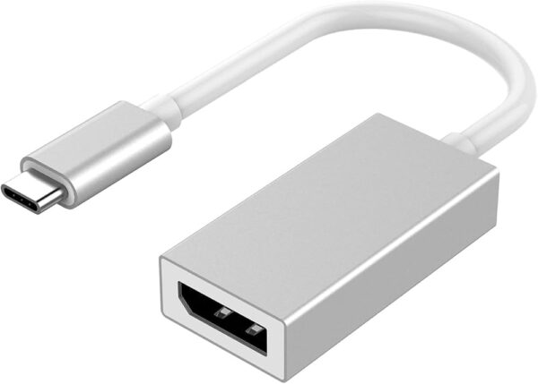 Adaptador USB-C a DisplayPort hembra USB 3.1 nueva Thunderbolt 3 a DisplayPort DP MacBook Pro Galaxy S20 - Imagen 2