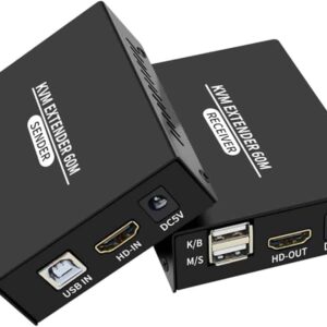 KVM HDMI teclado video y mouse + extensor