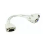 Splitter VGA 1X2 nuevo cable dos salidas color blanco