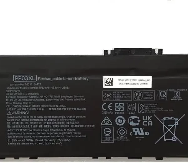 Bateria HP PV03XL PP03XL