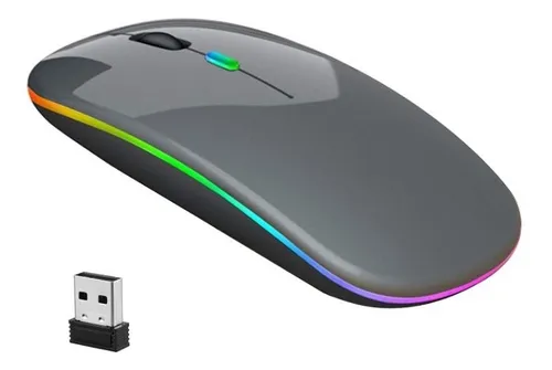 Mouse Wireless JEQANG JW-AP01 gris ergonomico dual modo Bluetooth
