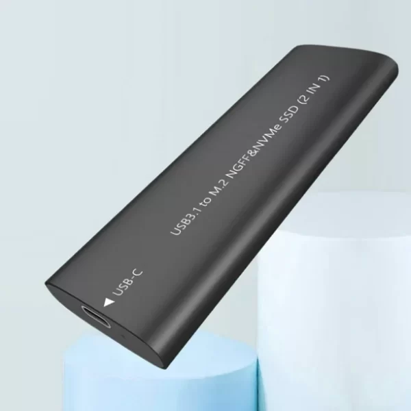 Gaveta NVME 2TB USB-C + USB-A M.2 SSD NGFF