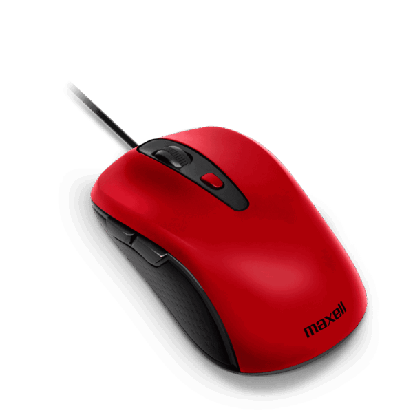 Mouse USB Óptico Rojo Maxell MOWR-101