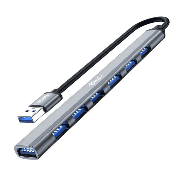 Hub Usb-C a Usb 3.0 7 en 1 FLU7-A 4LIFE