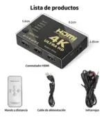 Switch HDMI 5X1 HD V1.4B