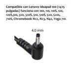 Cargador Lenovo 20V Yoga 510 Ideapad 100 Chromebook