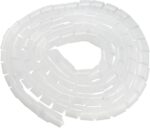 Organizador de Cable en espiral 15mm nuevo de color Transparente/Blanco 10 metros - Imagen 3