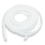 Organizador de Cable en espiral 15mm nuevo de color Transparente/Blanco 10 metros - Imagen 2