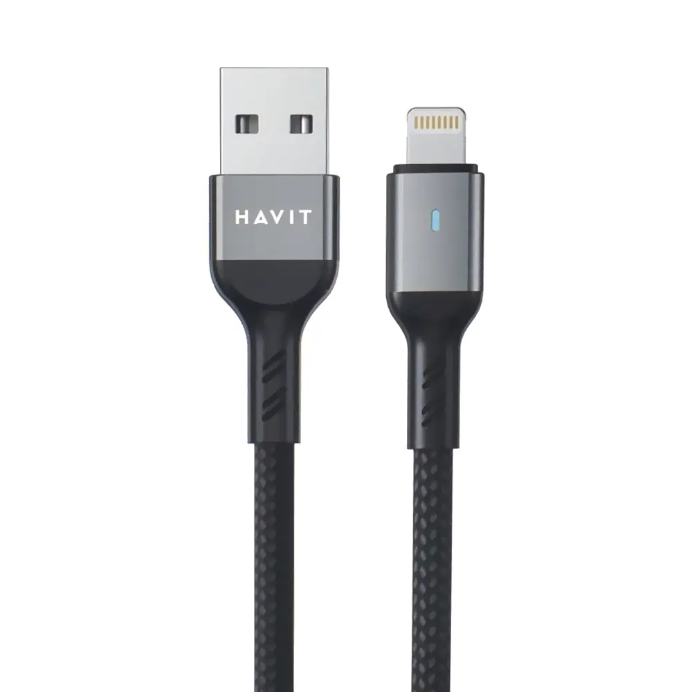 Cable USB a Lightning Havit 2.4A 1M Cable USB a Lightning Havit 2.4A 1M