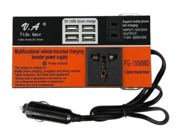 Car inverter 12V/24V A 110/220V 1500W
