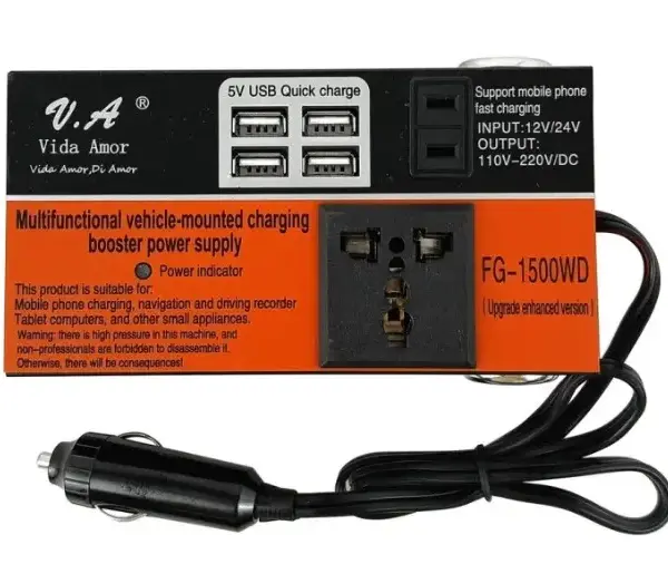 Car inverter 12V/24V A 110/220V 1500W