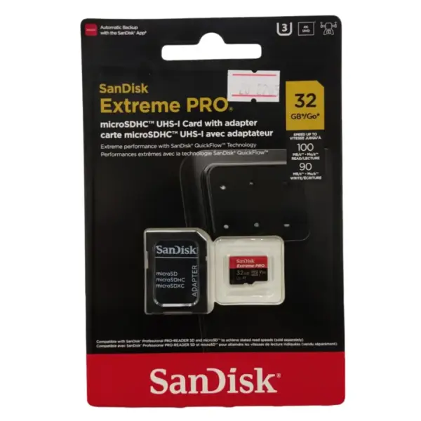 Mem Micro SD 32GB Sandisk Extreme Pro