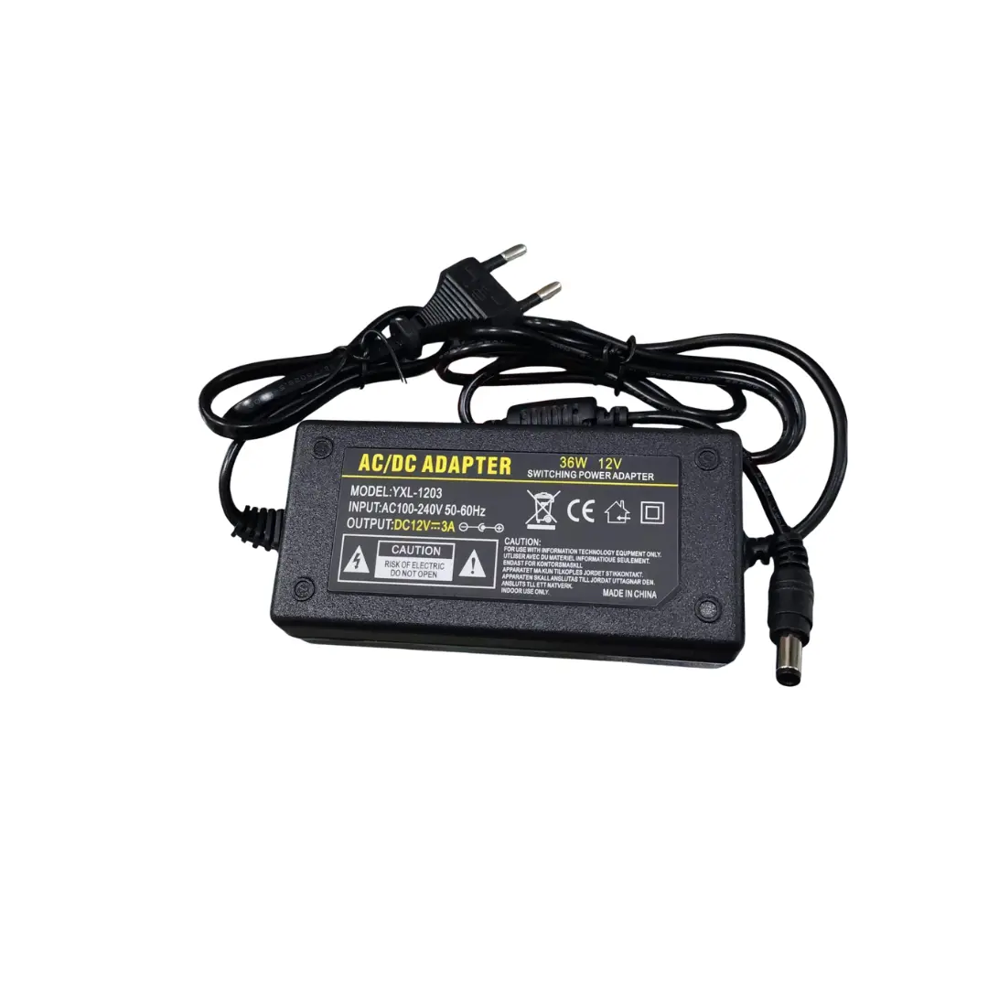 Fuente 12V 3A 36W PIN 5.5X2.5MM Fuente 12V 3A 36W PIN 5.5X2.5MM