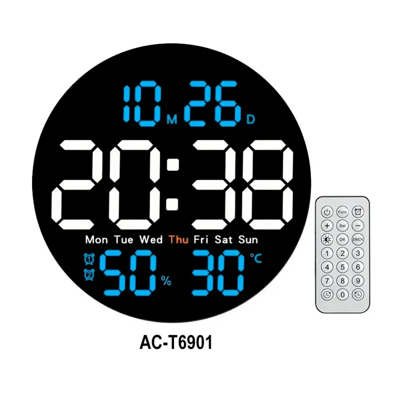 Reloj digital AC-T901 blanco-azul sate Reloj digital AC-T901 blanco-azul sate