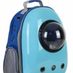 Mochila para mascotas azul con celeste