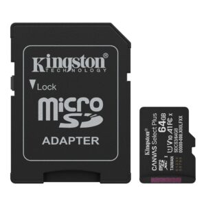 Memoria Micro SD 64GB 100MBS CANVAS