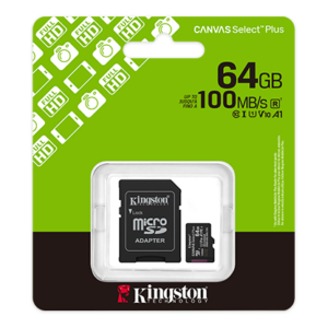 Memoria Micro SD 64GB 100MBS CANVAS