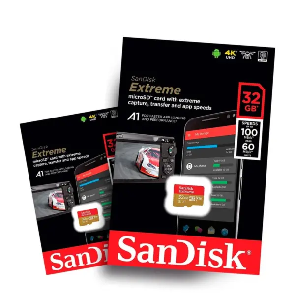 Memoria Micro SD 32GB extreme 100MBS 4K A1