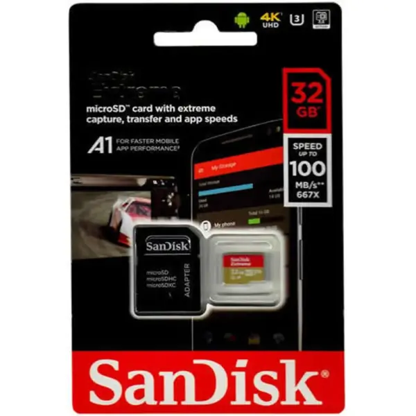 Memoria Micro SD 32GB extreme 100MBS 4K A1