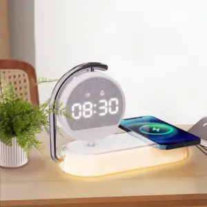 CARGADOR WIRELESS + RELOJ DIGITAL