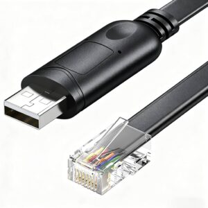 CABLE USB A RJ45 USB A RS232 1.8M NEGRO