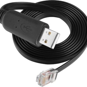 CABLE USB A RJ45 USB A RS232 1.8M NEGRO