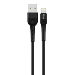 Cable USB A Lightning 1M Nylon 12W FLT2AL1B 4LIFE