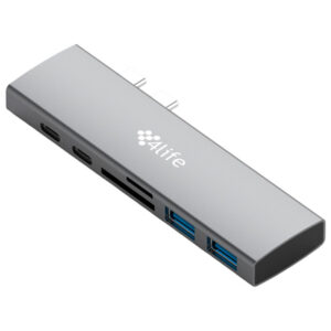 ub Wireless Macbook LP1 7 en 1 con USB-C PD 100W, USB-C 3.0 y HDMI