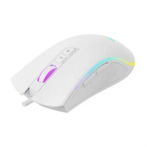 Mouse Gaming USB Blanco